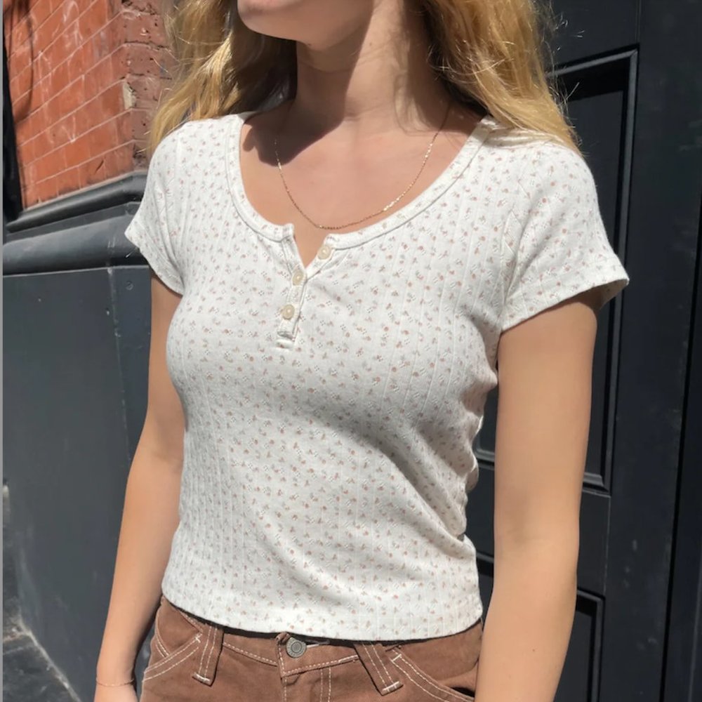 Zelly Floral Eyelet Top